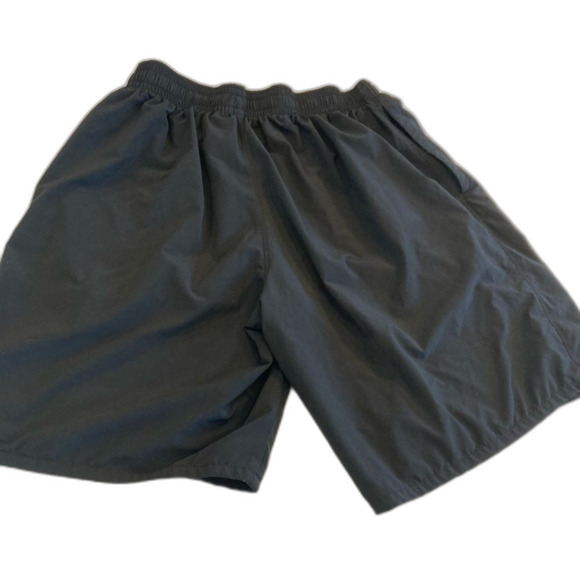 Nike Sport Shorts Dri-Fit Black with hidden key pocket interior drawstring large - Picture 3 of 9